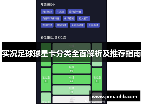 实况足球球星卡分类全面解析及推荐指南